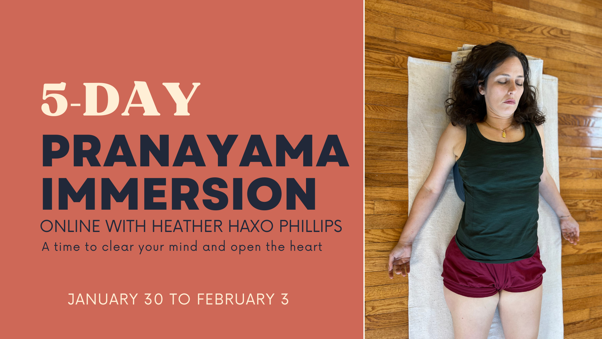 Pranayama at adeline yoga online with Heather Haxo Phillips 5 day Pranayama Immersion