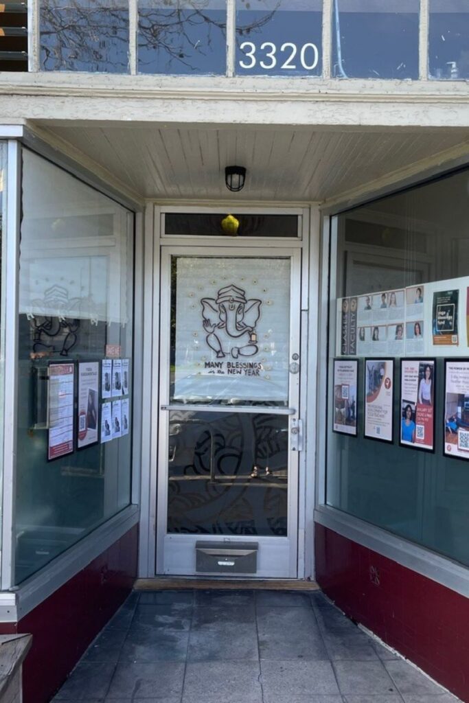 Adeline Yoga Old Studio front door
