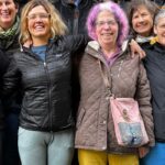 Anneke Faas at retreat land of the medicine with Adeline yoga students