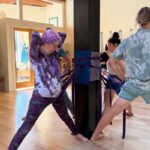 Students at adeline yoga class